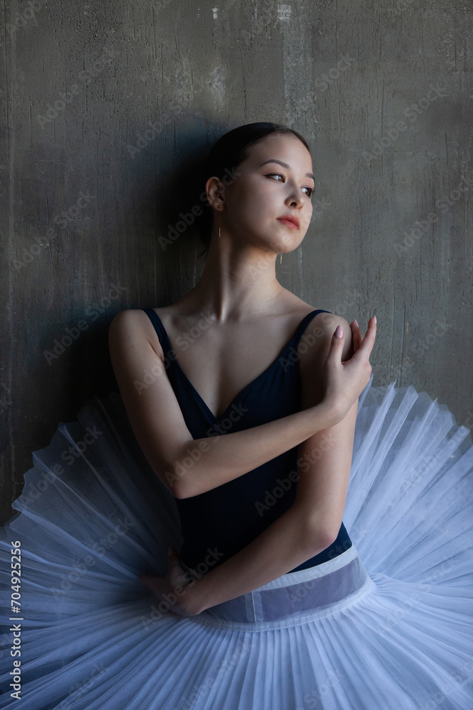 Portrait of a graceful young ballerina