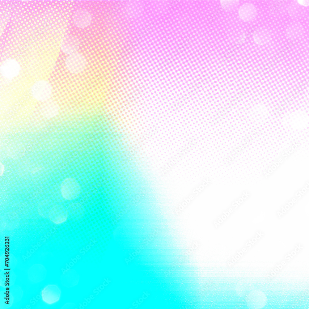 Pink and gradient blue bokeh lights square background, Usable for social media, story, banner, poster, Advertisement, events, party, celebration, and various graphic design works