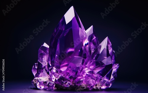 Amethyst Purple Gemstone.