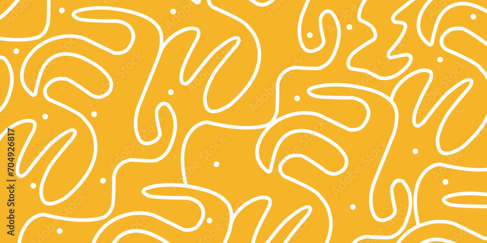 Fun line doodle seamless pattern. Creative abstract squiggle style drawing background for children or trendy design with basic shapes. Simple childish scribble wallpaper print. Fun line doodle seamless pattern. Creative abstract squiggle style drawing background for children or trendy design with basic shapes. Simple childish scribble wallpaper print.