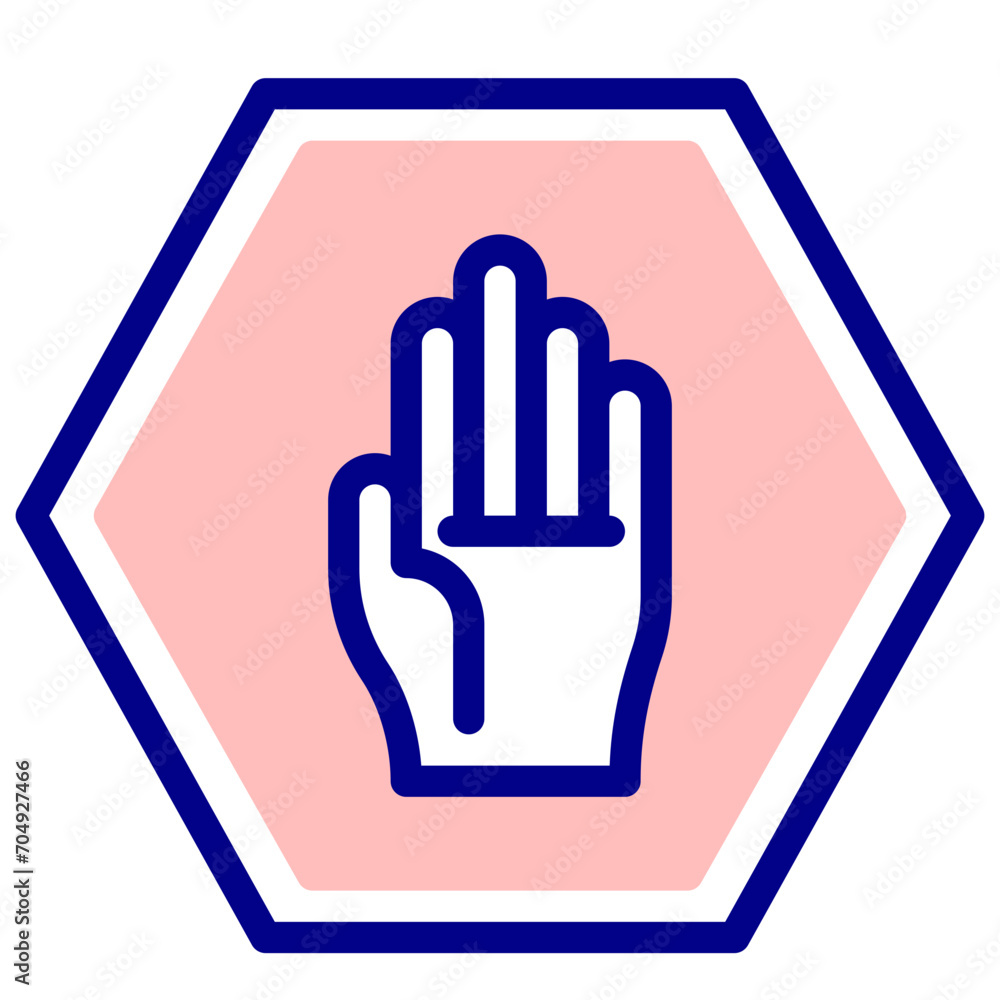 Obraz premium stop sign vector icon