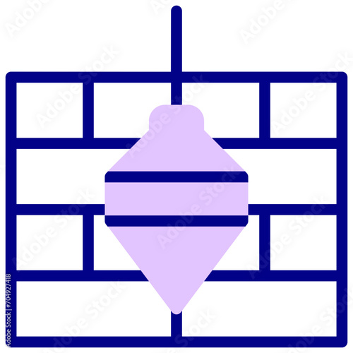 plumb bob vector icon