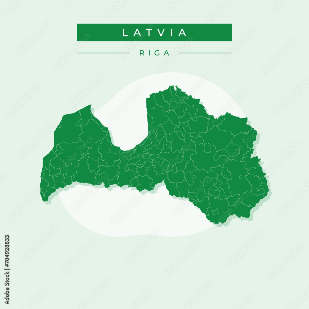 Vector illustration vector of Latvia map