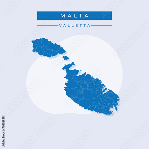 Vector illustration vector of Malta map