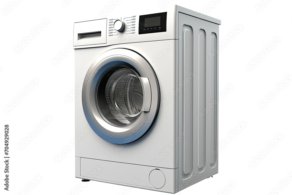 Combined Washer and Dryer Isolated On Transparent Background
