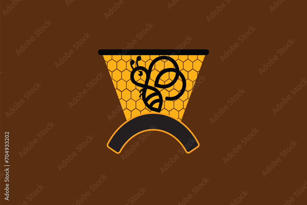 Beekeeping Flat Icon. Flat Design Vector Illustration Beekeeping Flat Icon. Flat Design Vector Illustration