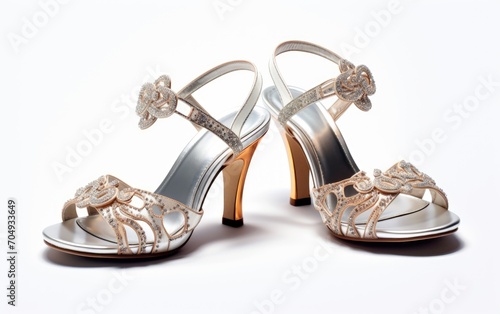 Chic Cascade heeled sandal pair.