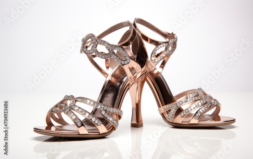 Chic Cascade heeled sandal pair.