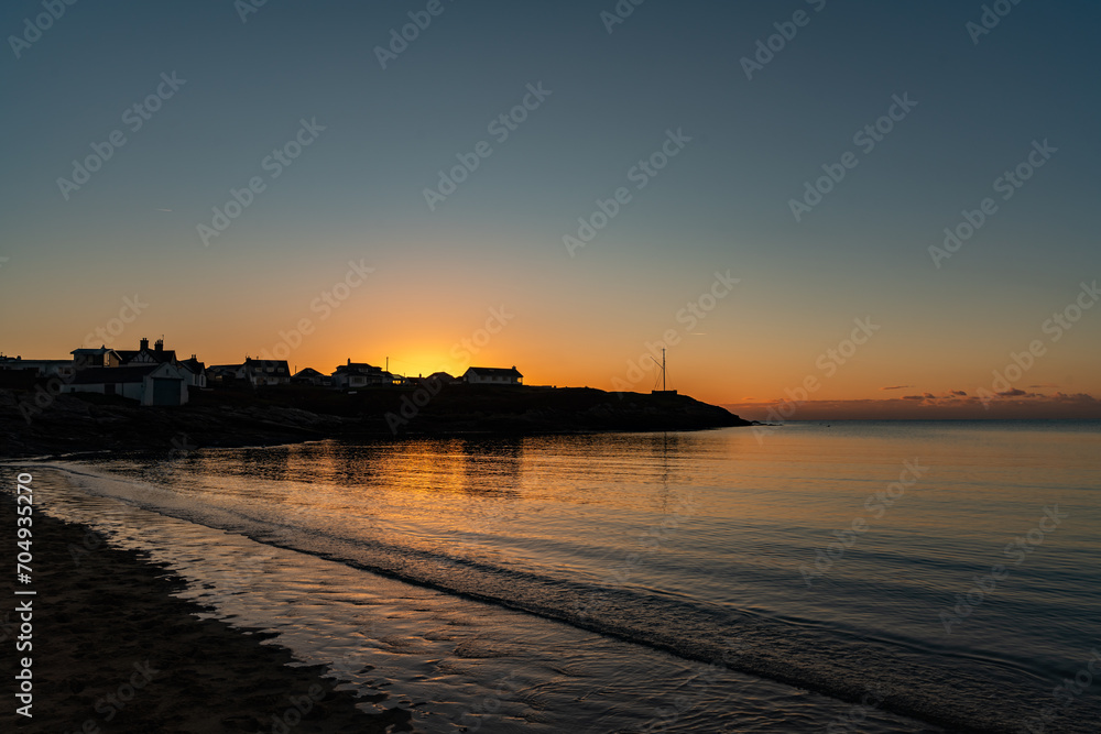 sunset at Trearddur Bay anglesey 