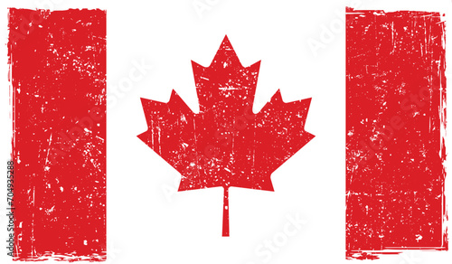canadian flag waving in wind On Wooden Texture High Quality PNG 