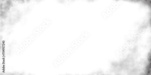 Wallpaper Mural black and white frame with halftone dots background Torontodigital.ca