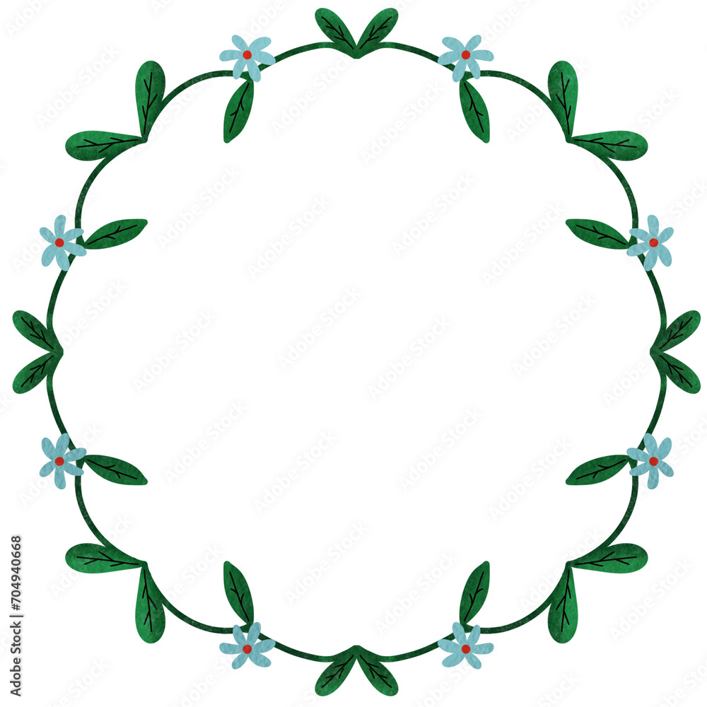 Fototapeta premium Floral wreath