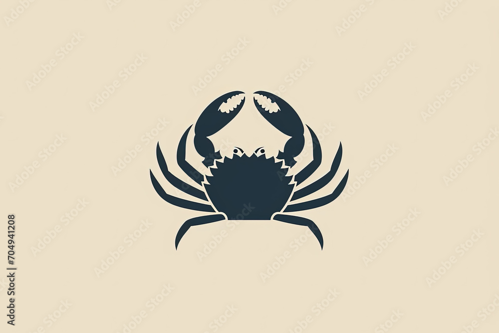 Elegant and unique crab logo. Elegant and unique crab logo.
