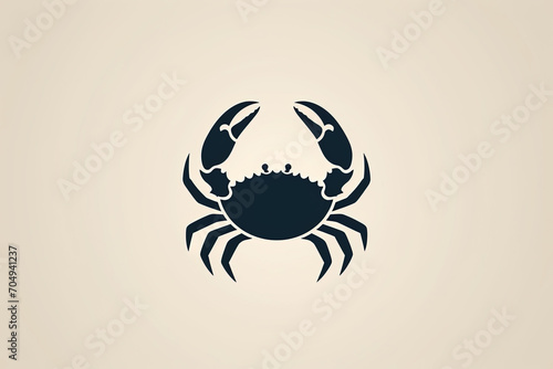 Elegant and unique crab logo. © Vladislav