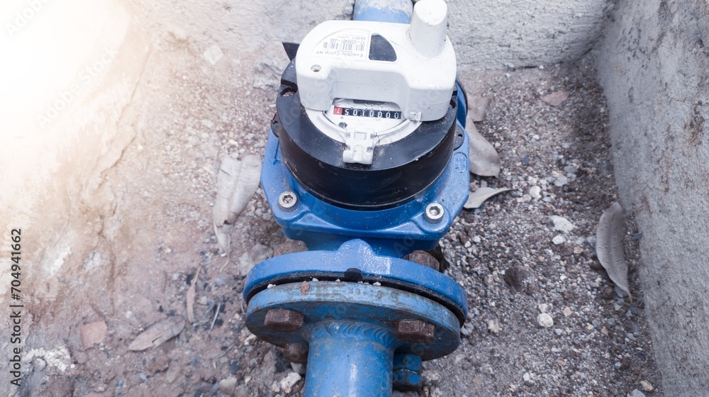 Water meters for record the amount of water comsumption on the water supply industry.