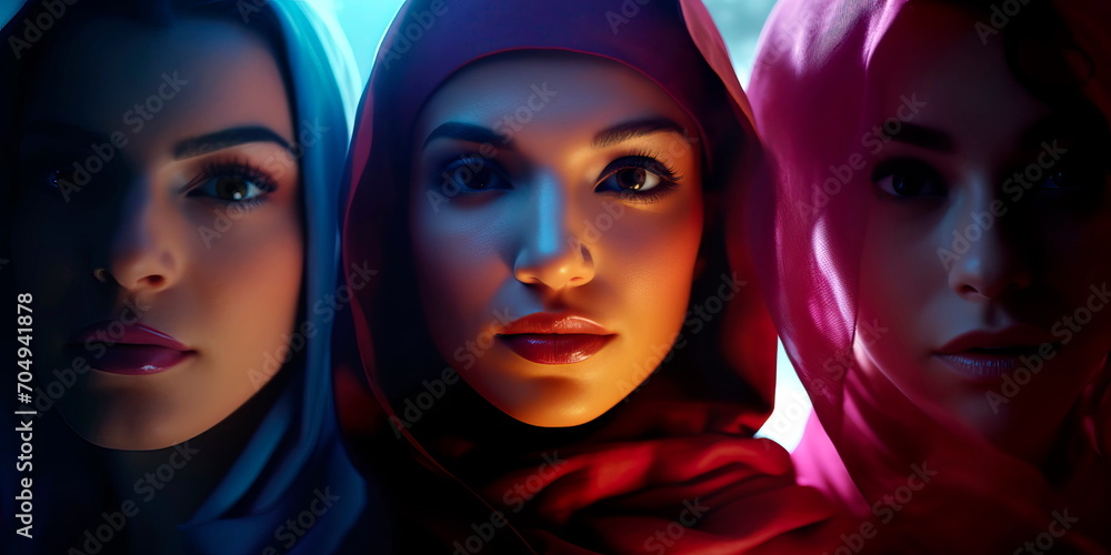 background that highlights diversity, featuring women from different cultures, backgrounds, and professions. . Generative AI background that highlights diversity, featuring women from different cultures, backgrounds, and professions. . Generative AI