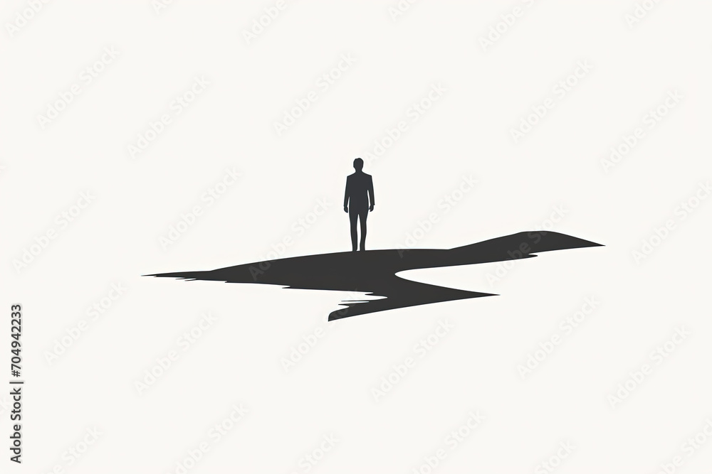 Elegant and unique businessman logo. Elegant and unique businessman logo.