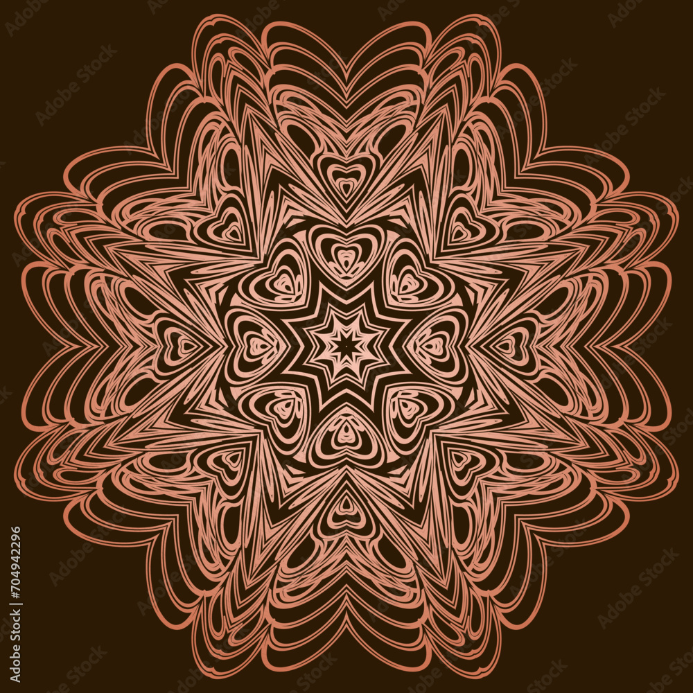 Circular pattern in form of mandala for Henna, Mehndi, tattoo, decoration. Outline doodle hand draw vector illustration. Circular pattern in form of mandala for Henna, Mehndi, tattoo, decoration. Outline doodle hand draw vector illustration.