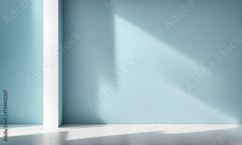 A light background with shadows on the wall for product presentations