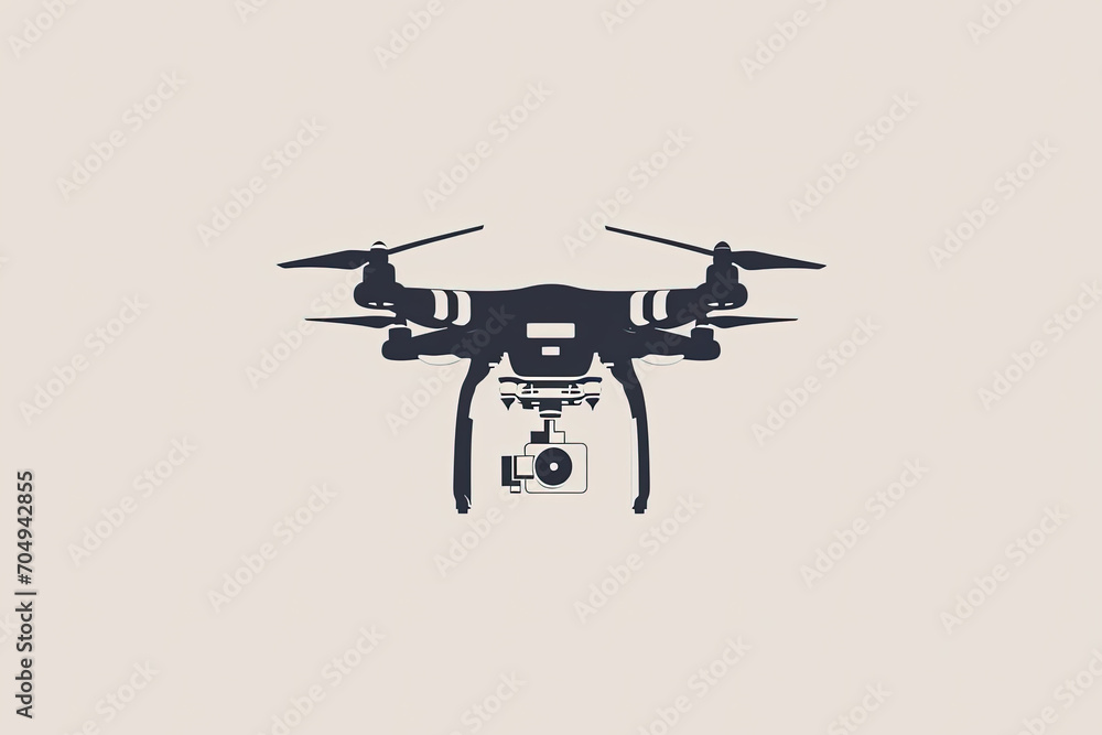Elegant and unique drone logo. Elegant and unique drone logo.