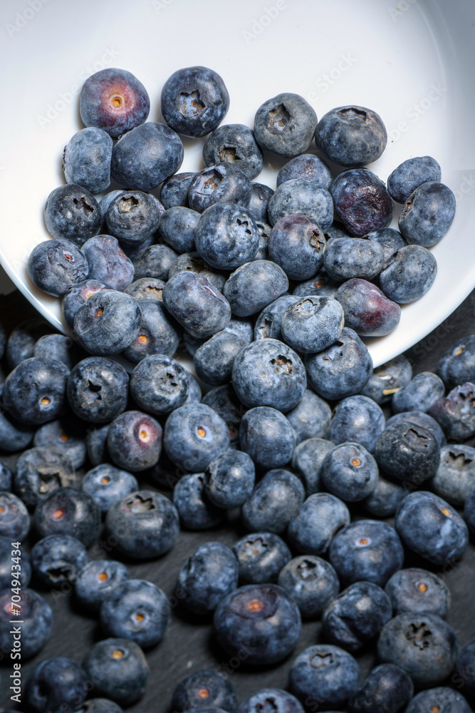 blueberries on a table blueberries on a table