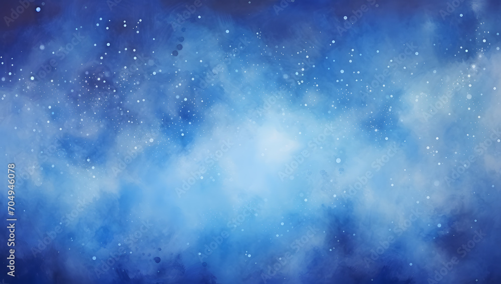 Abstract blue navy blue and white sky watercolor background