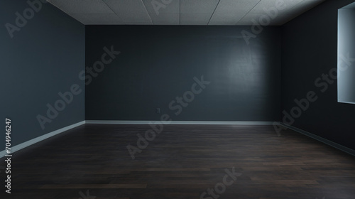 Empty black room