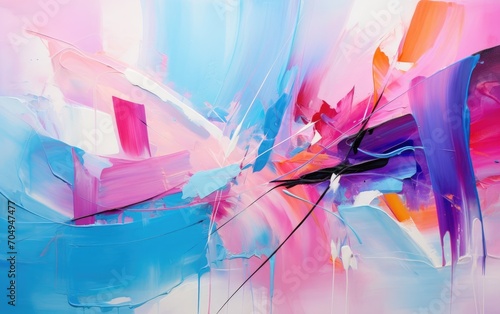 The idea of optimism through a burst of bright and uplifting abstract colors.
