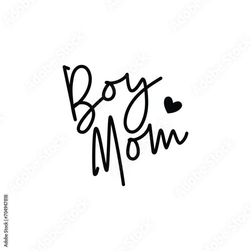Boy MOM Cutfile, cricut, silhouette, EPS, JPEG, PNG, Vector, Digital File