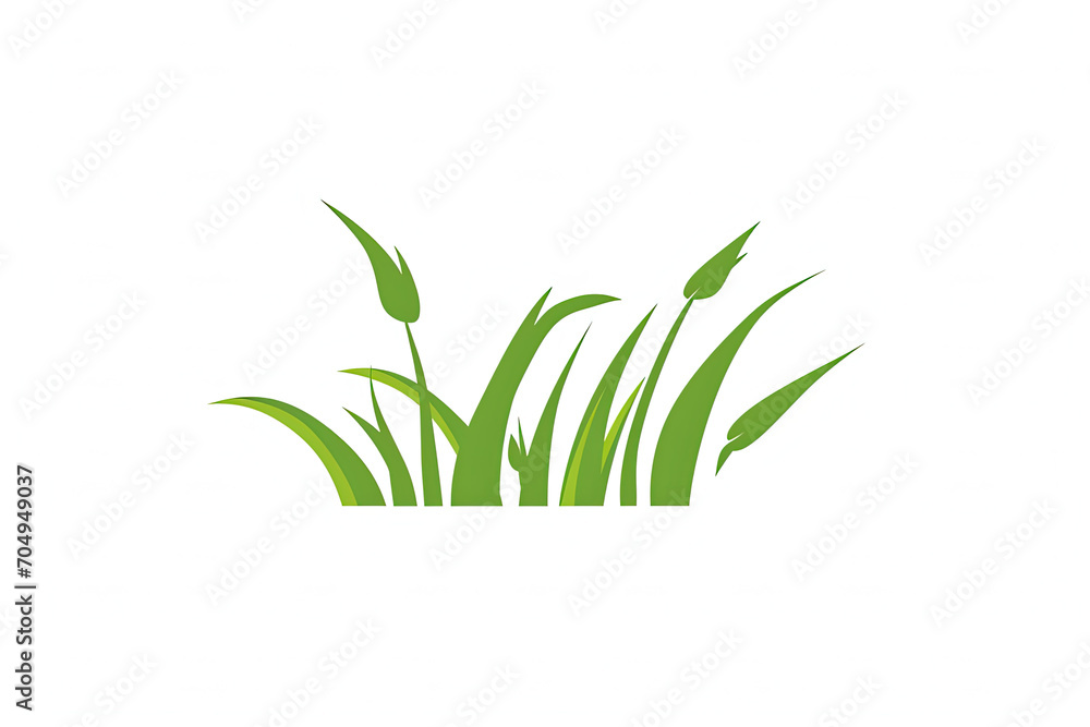 Elegant and unique grass logo. Elegant and unique grass logo.