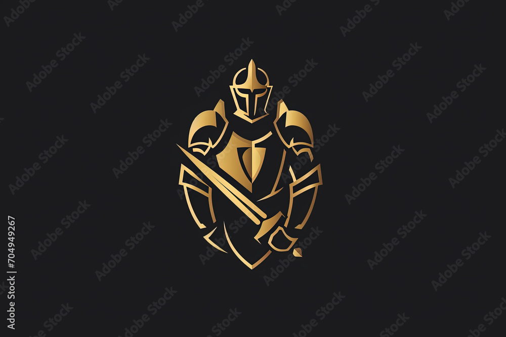 Elegant and unique warrior defender logo. Elegant and unique warrior defender logo.
