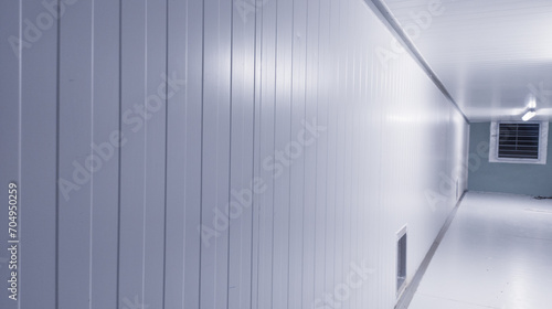 Fotografie Interrior of Metal duct for corridor supply air from Air Handling Unit