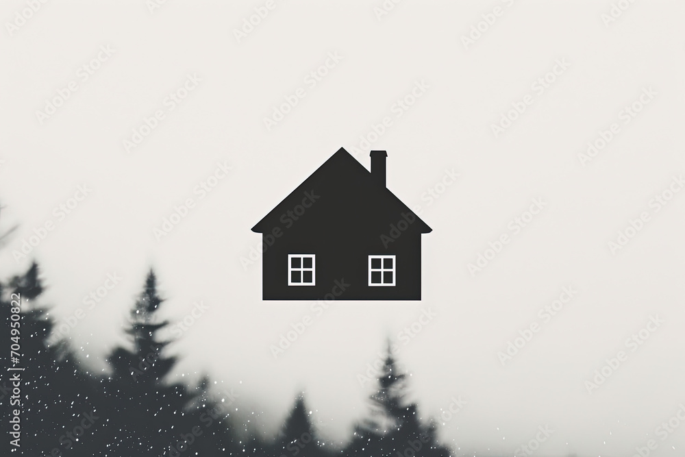 Fototapeta premium Modern and stylish house logo.