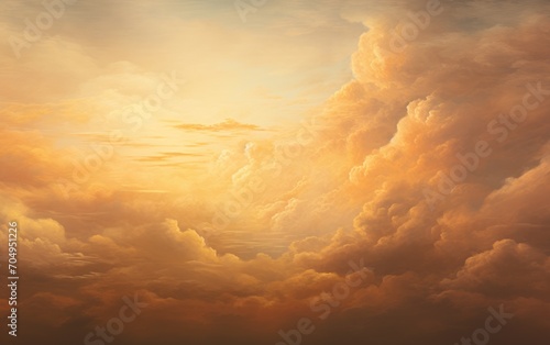 Golden Hour Cloudscape texture.