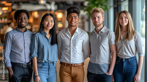 Dynamic Young Entrepreneurs at a Modern Co-Working Space