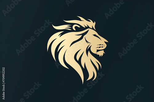 Modern and stylish lion logo.