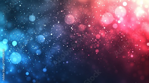 wallpaper background  where the interplay of gradient faded colors  particularly in blue and red  is complemented by the sparkling allure of bokeh lights  adding a touch of radiance.