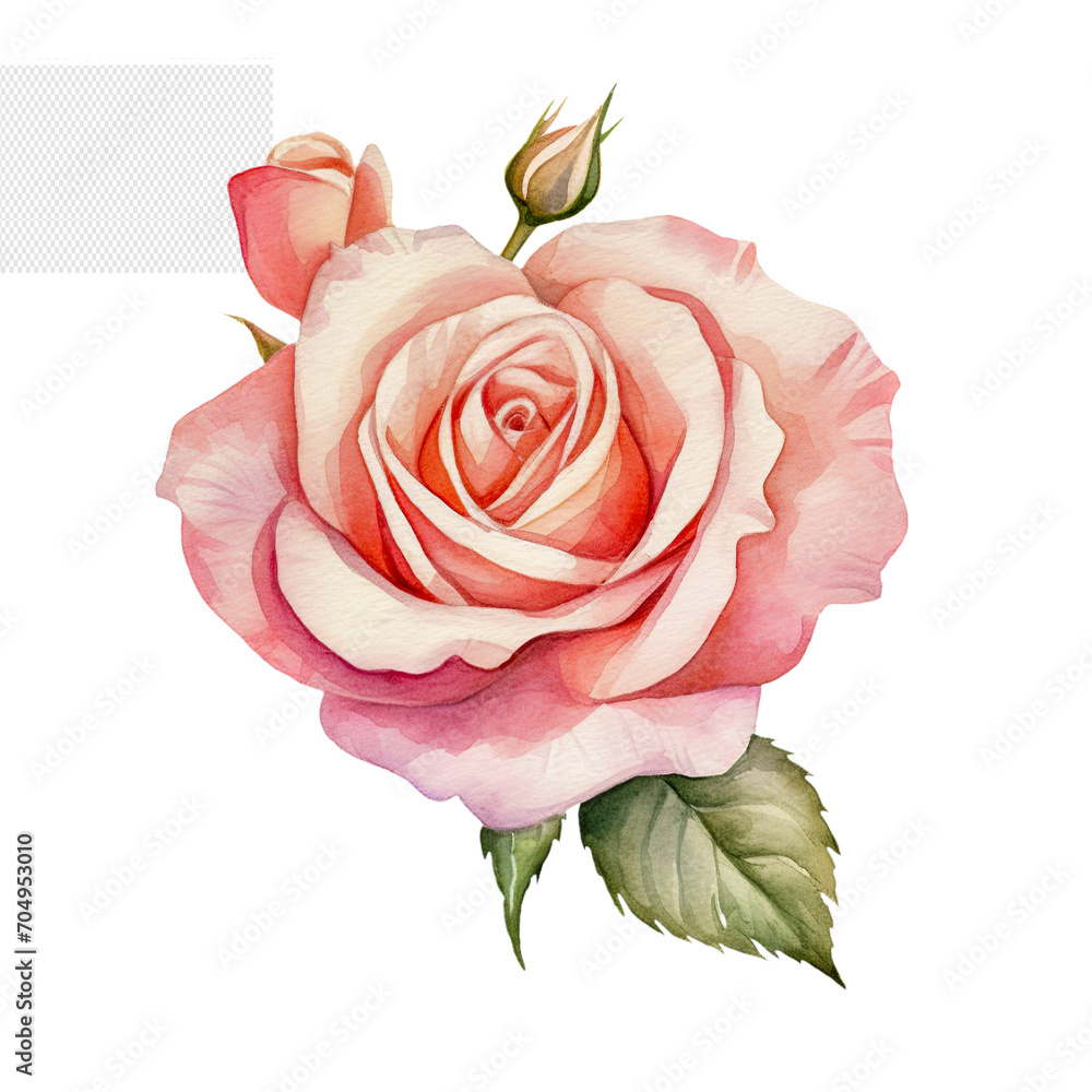 pink rose isolated on white background pink rose isolated on white background