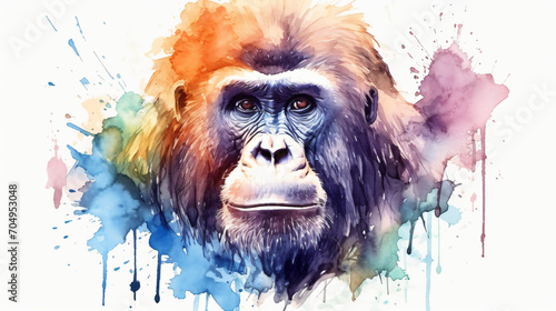 Gorilla portrait of a monkey