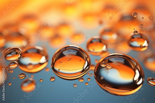  a close up of a water drop of water on a surface of water with a drop of water on top of it.