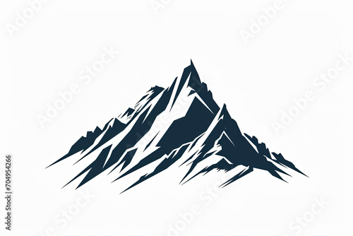Modern and stylish mountain logo.