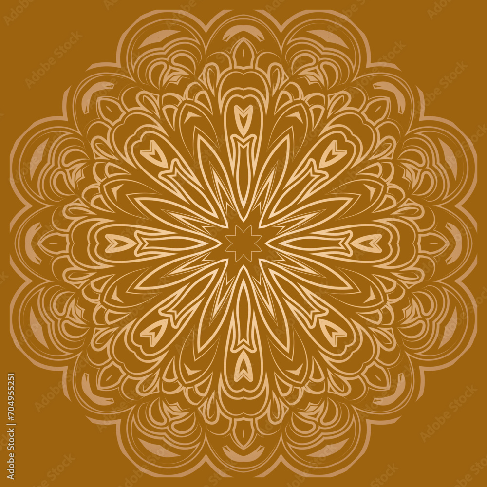 Circular flower mandala pattern for Mehndi, tattoo, decoration. . Outline doodle hand draw vector illustration. Circular flower mandala pattern for Mehndi, tattoo, decoration. . Outline doodle hand draw vector illustration.