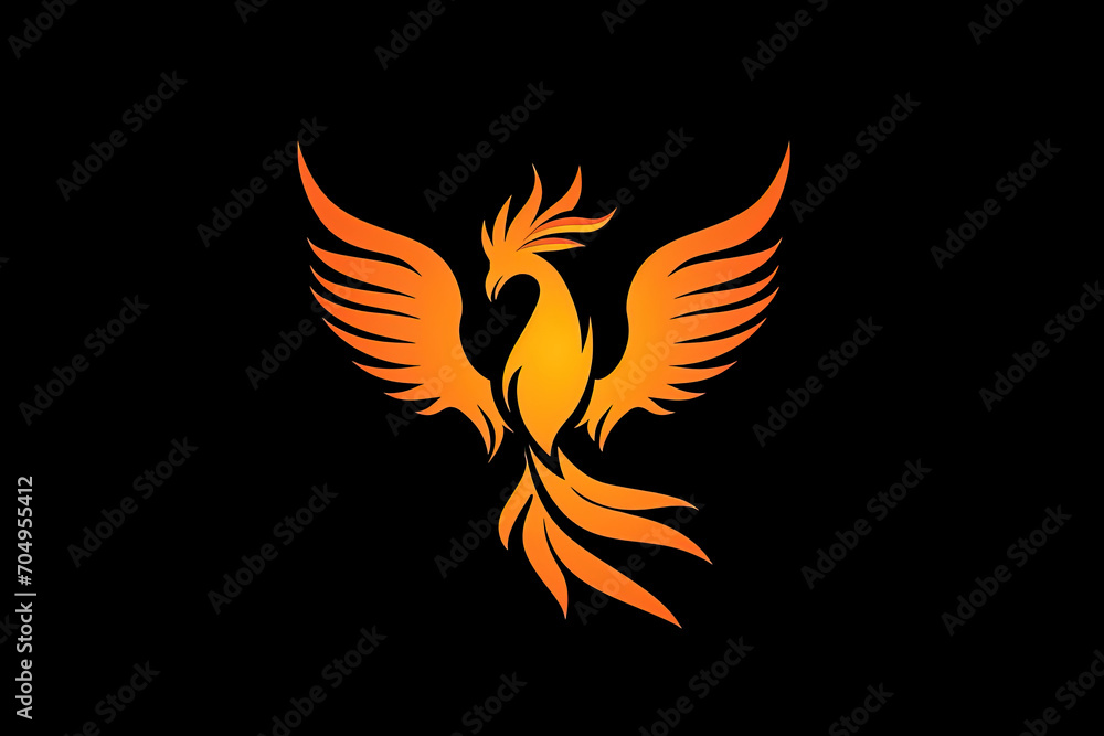 Obraz premium Modern and stylish phoenix logo.