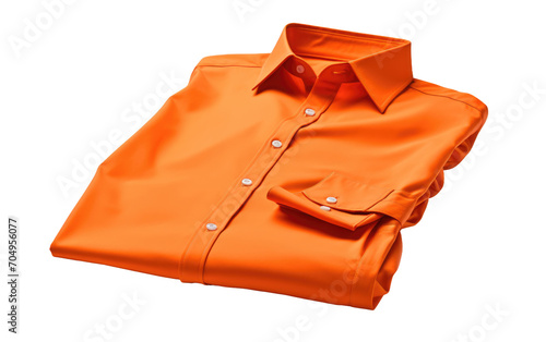 Sunset-Orange Shirt isolated on transparent Background