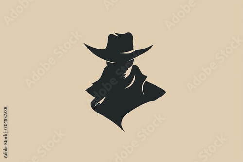 Modern and stylish robber logo. photo