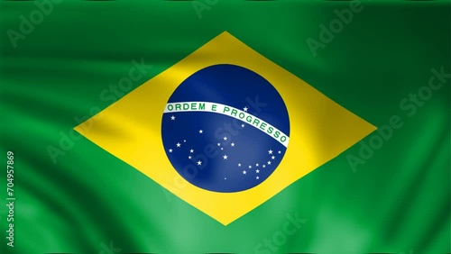 Brazilian moving flag