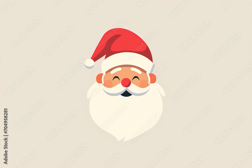 Beautiful and stylish Santa logo. Beautiful and stylish Santa logo.