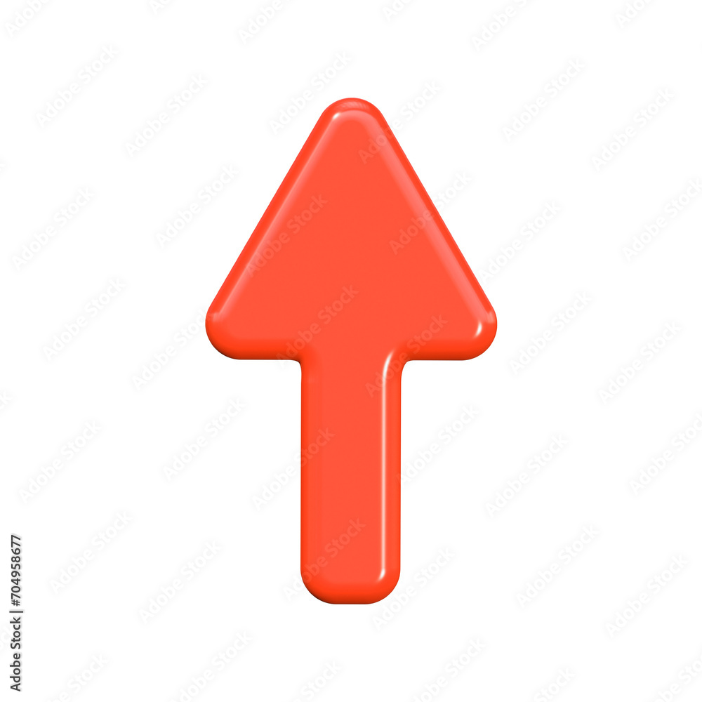3d red arrow symbol. 3d red arrow symbol.