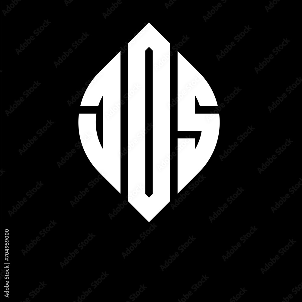 Jdss Logo Graduation Example JDS circle letter logo design with circle and ellipse shape. JDS ...