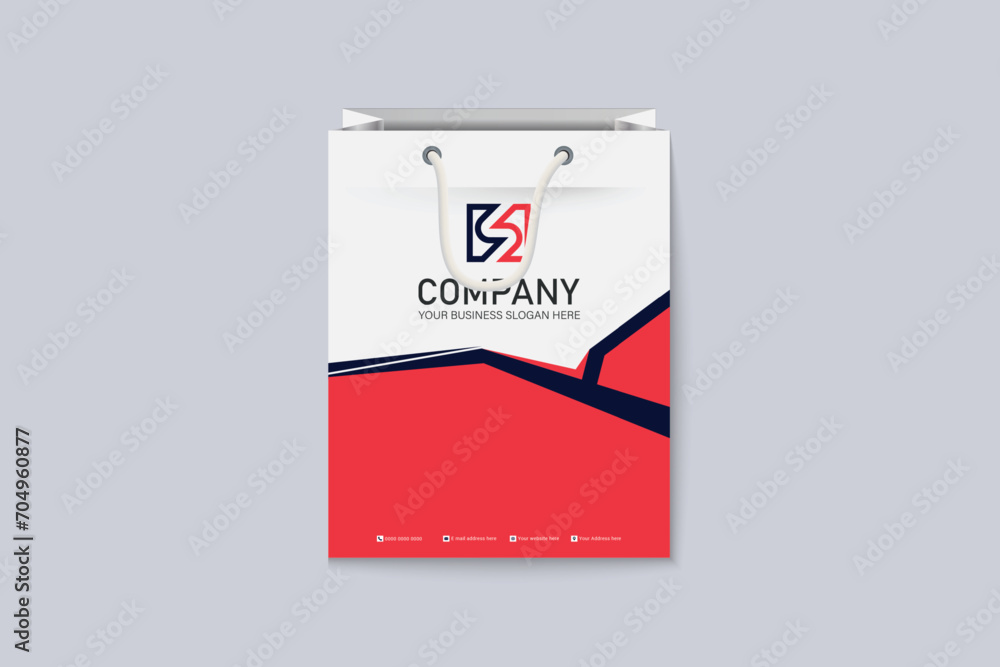 Official paper document shopping bag design Official paper document shopping bag design